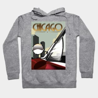 Chicago Travel poster Hoodie